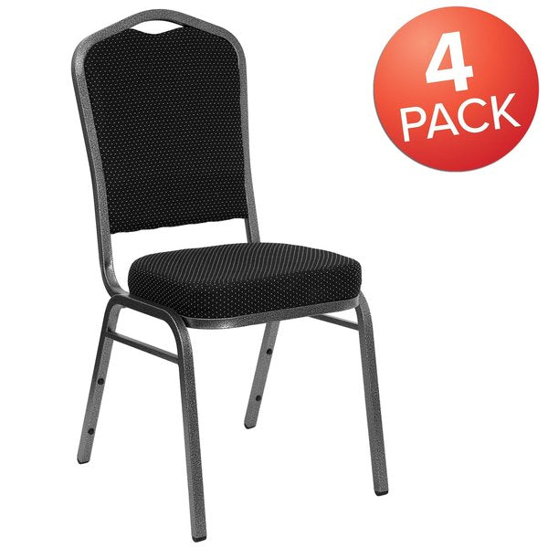 Black Fabric Banquet Chair