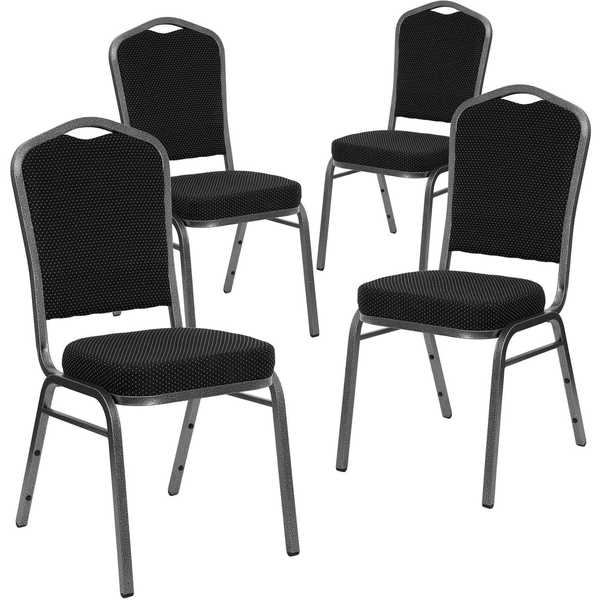 Black Fabric Banquet Chair