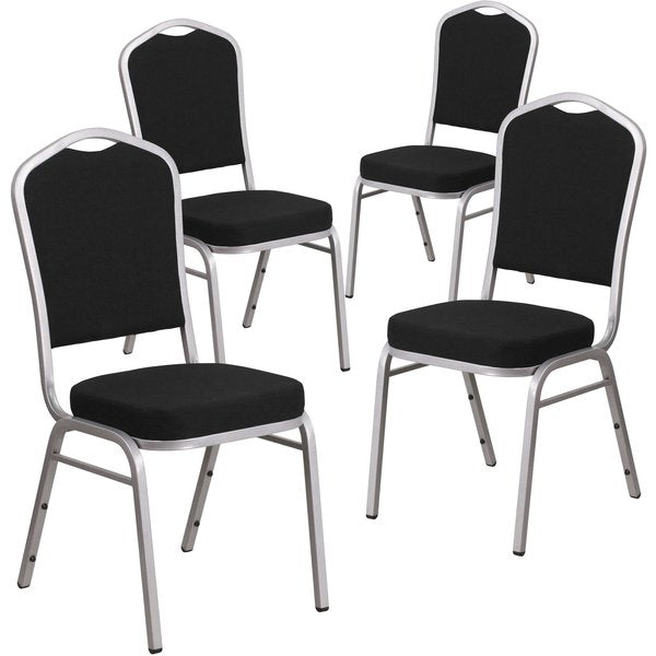 Black Fabric Banquet Chair