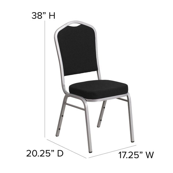 Black Fabric Banquet Chair