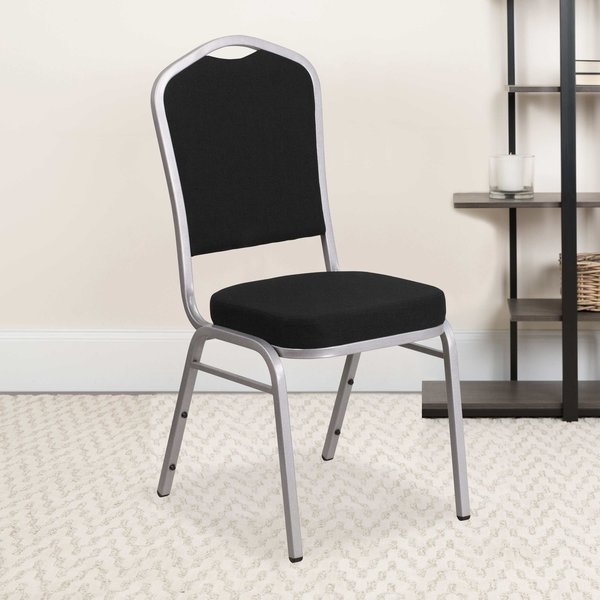 Black Fabric Banquet Chair