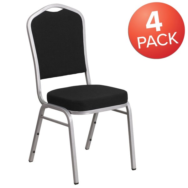Black Fabric Banquet Chair