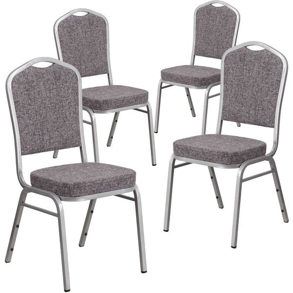 Gray Fabric Banquet Chair