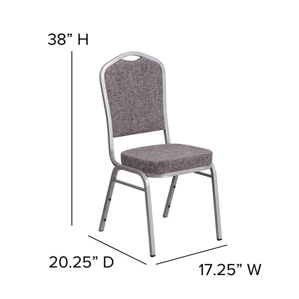 Gray Fabric Banquet Chair