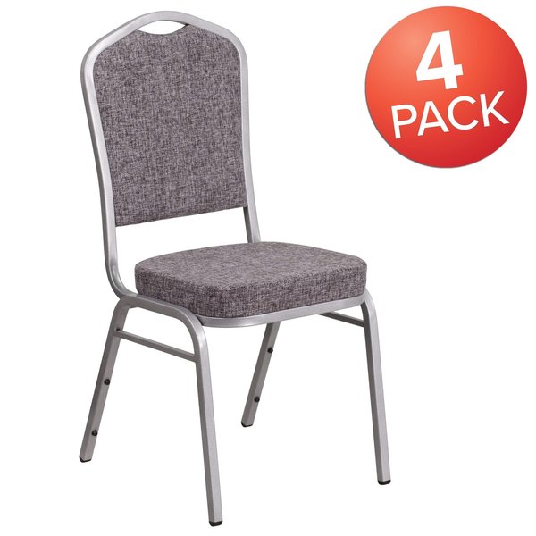 Gray Fabric Banquet Chair