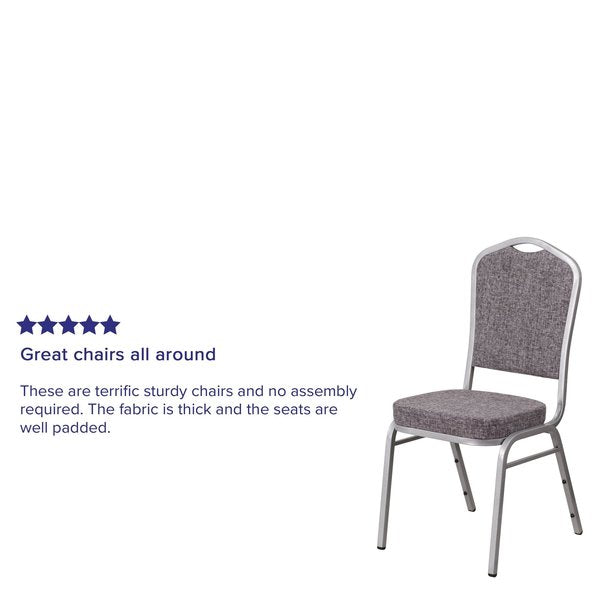 Gray Fabric Banquet Chair