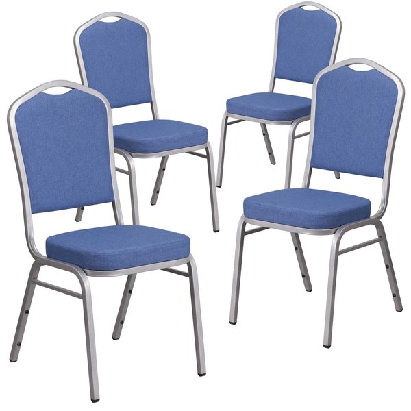 Blue Fabric Banquet Chair