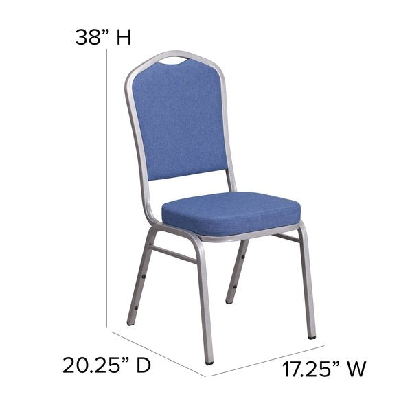 Blue Fabric Banquet Chair