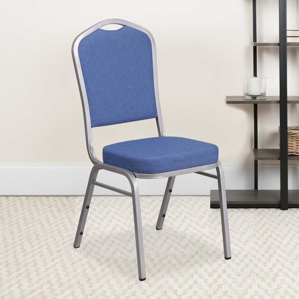 Blue Fabric Banquet Chair