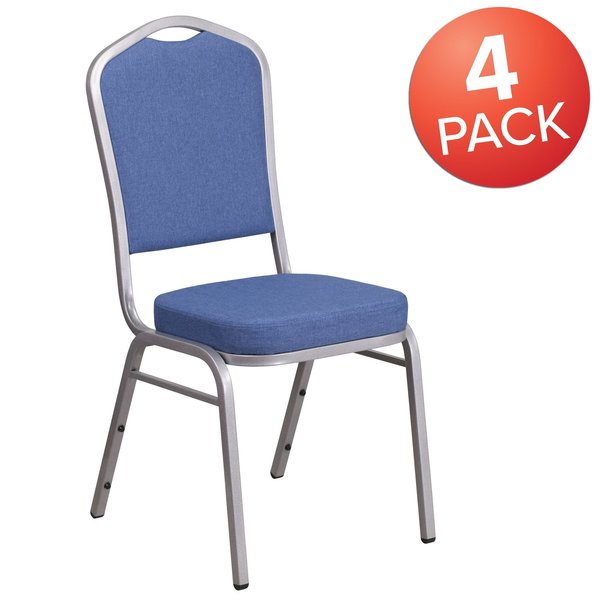 Blue Fabric Banquet Chair