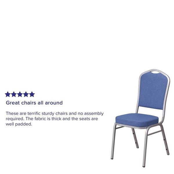 Blue Fabric Banquet Chair