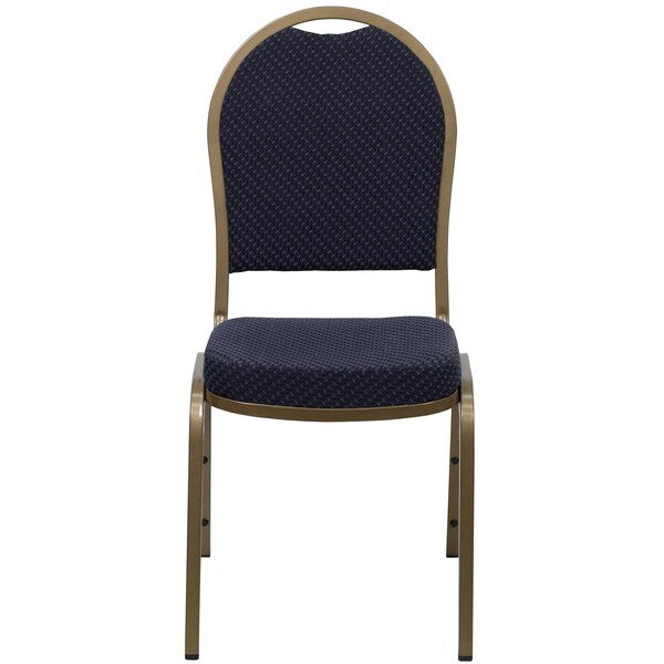 Navy Fabric Banquet Chair