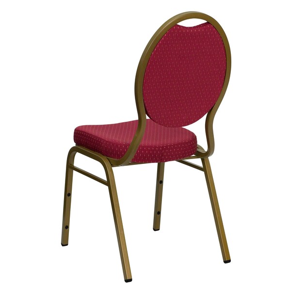 Burgundy Fabric Banquet Chair