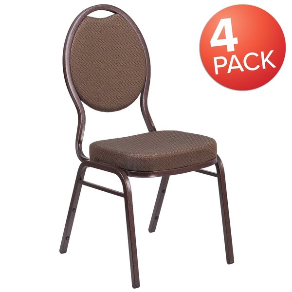 Brown Fabric Banquet Chair