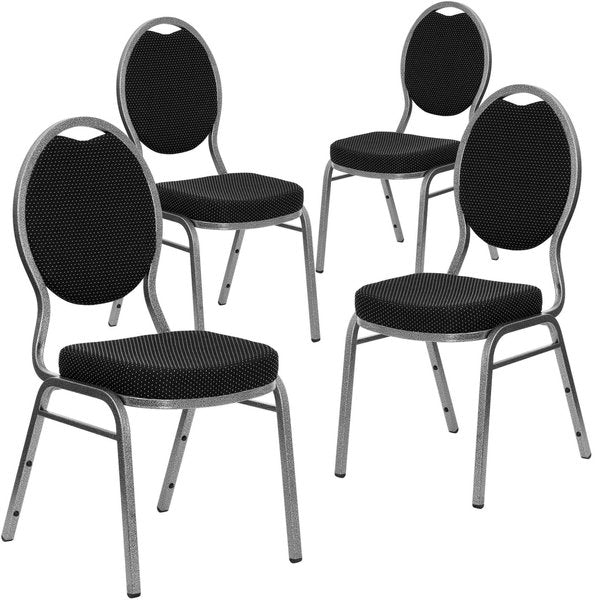 Black Fabric Banquet Chair