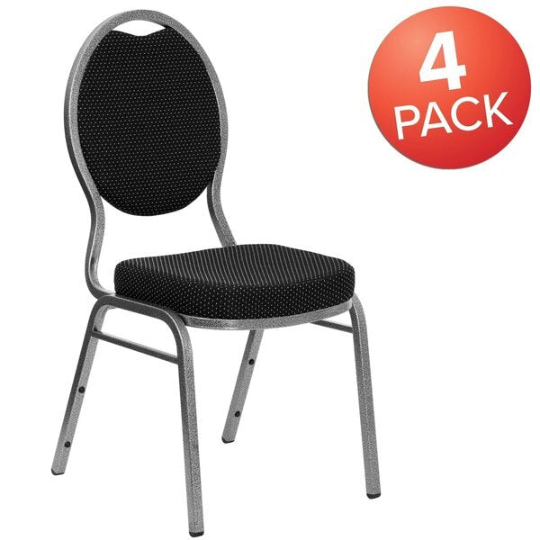Black Fabric Banquet Chair