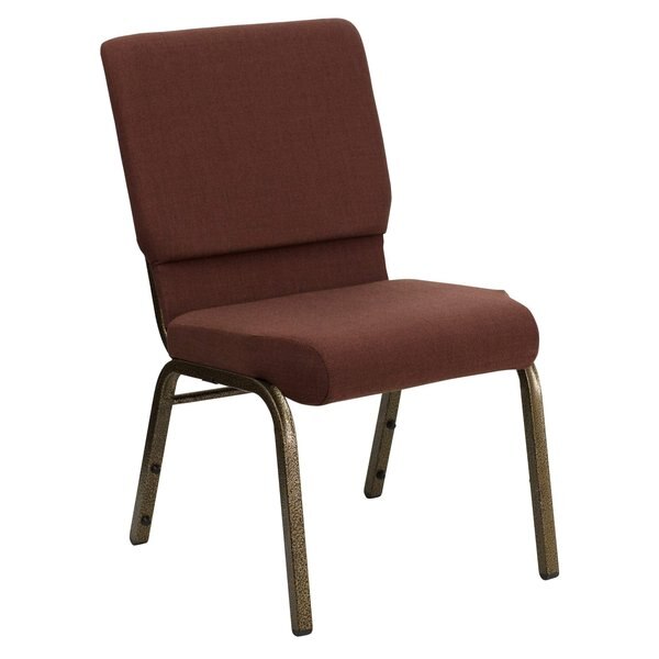 Brown Fabric Church Chair