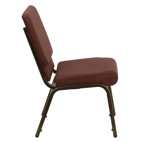Brown Fabric Church Chair
