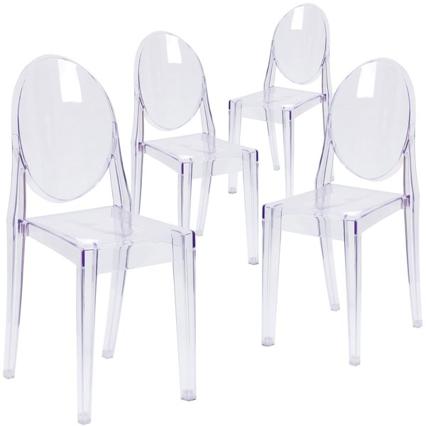 Ghost Side Chair in Transparent Crystal