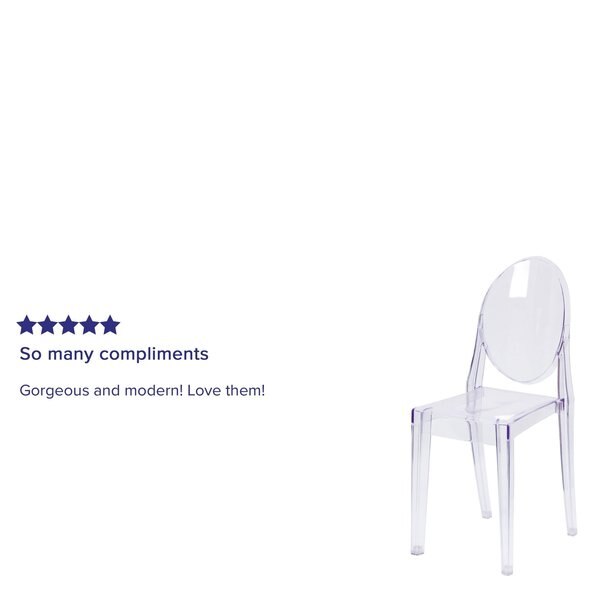 Ghost Side Chair in Transparent Crystal