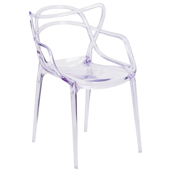 Nesting Series Transparent Stacking Side Chair, PK4