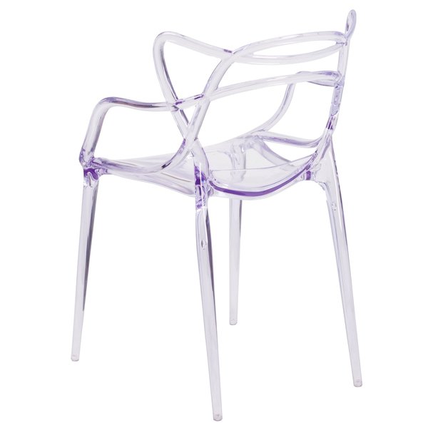 Nesting Series Transparent Stacking Side Chair, PK4