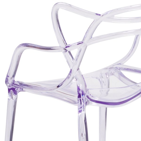 Nesting Series Transparent Stacking Side Chair, PK4