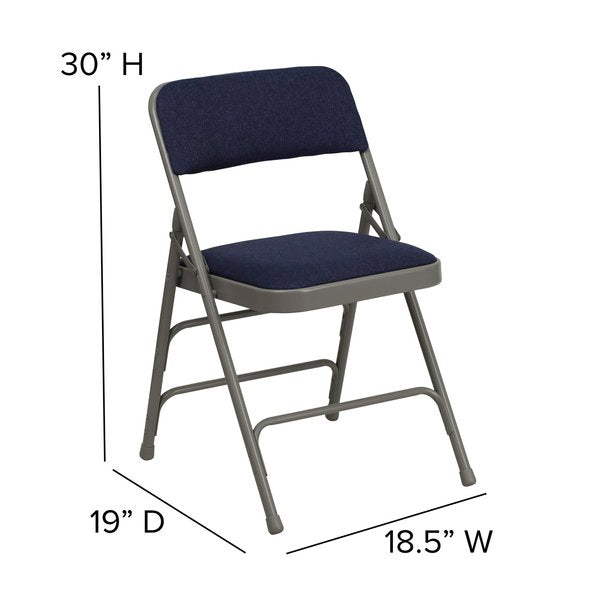 Navy Fabric Folding Chair