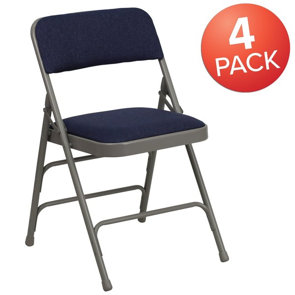 Navy Fabric Folding Chair