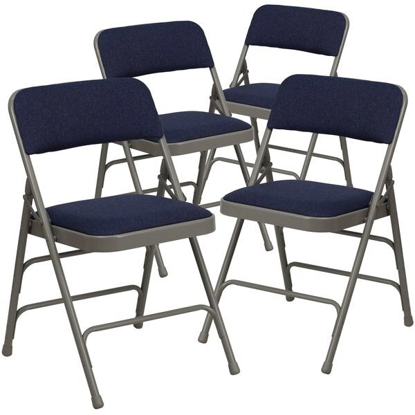 Navy Fabric Folding Chair