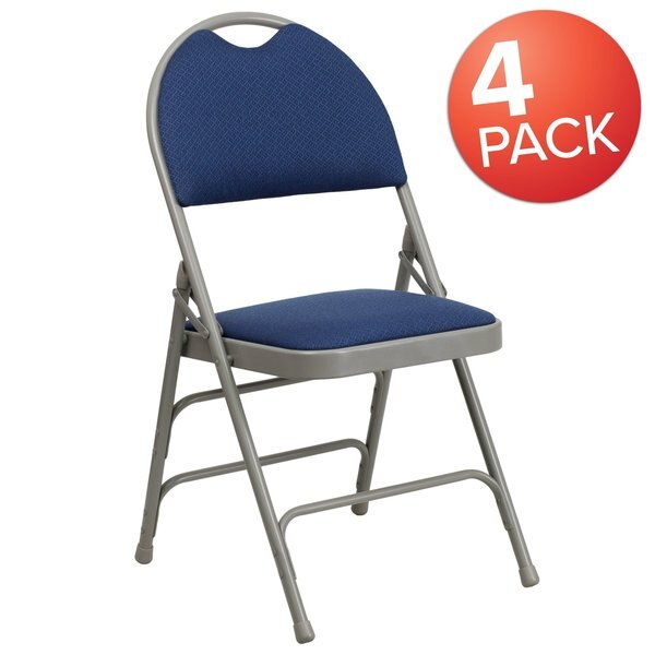 Navy Fabric Folding Chair