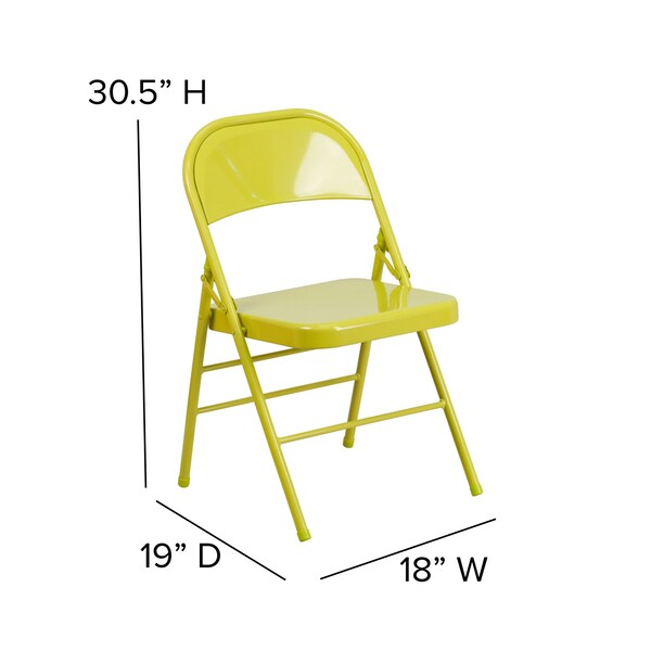 Twisted Citron Folding Chair
