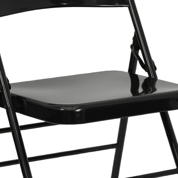 Black Metal Folding Chair