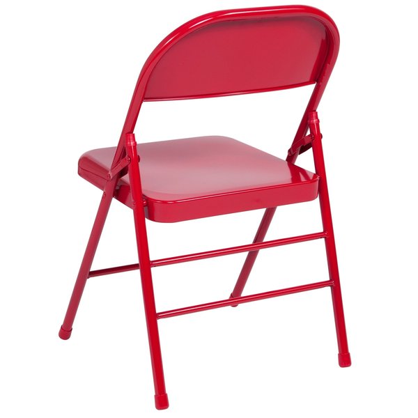 Red Metal Folding Chair
