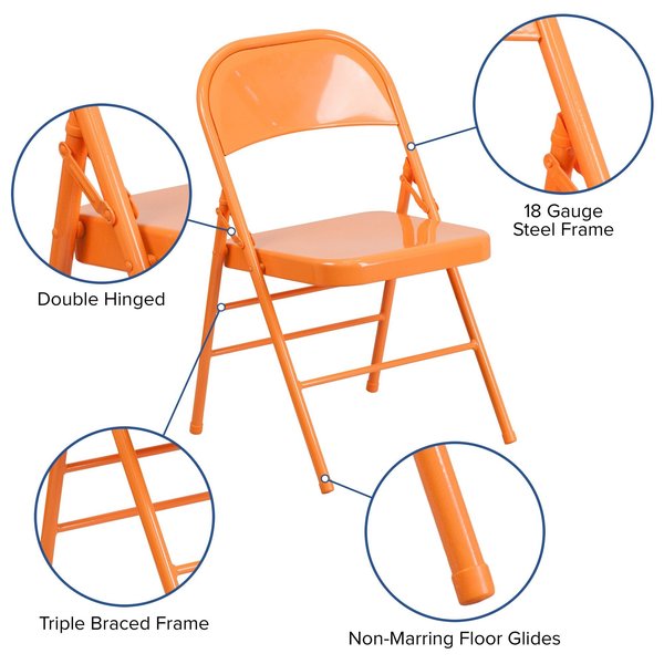 Orange Marmalade Folding Chair