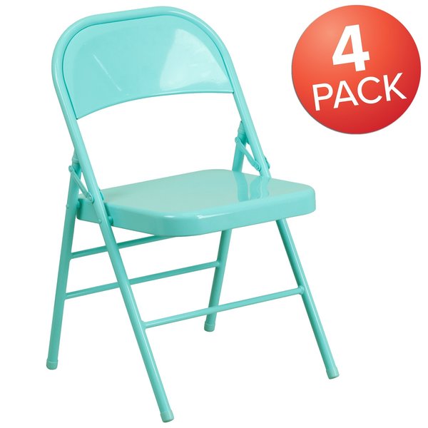 Tantalizing Teal Folding Chair