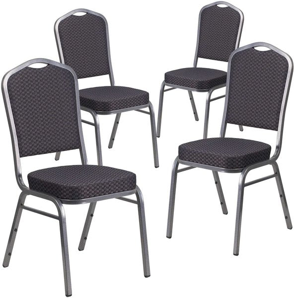 Black Fabric Banquet Chair