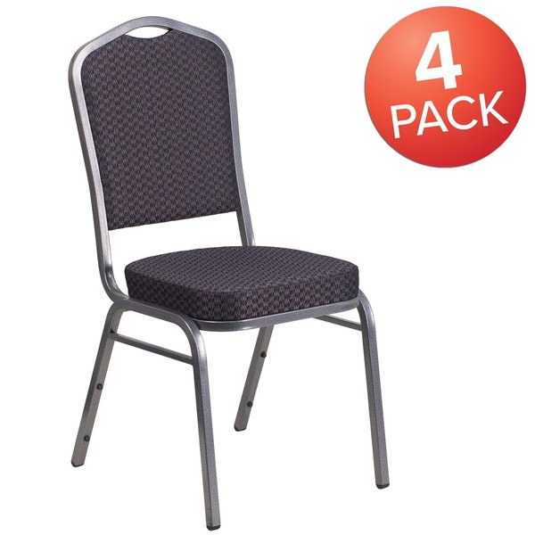 Black Fabric Banquet Chair