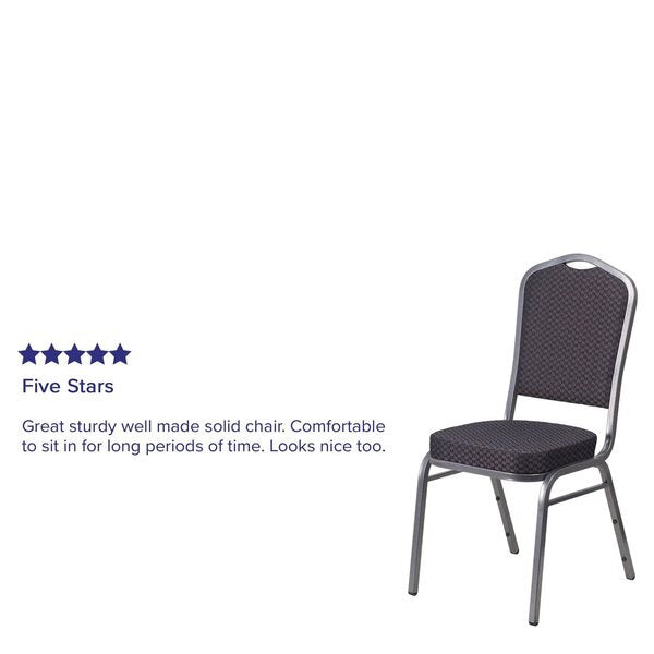 Black Fabric Banquet Chair