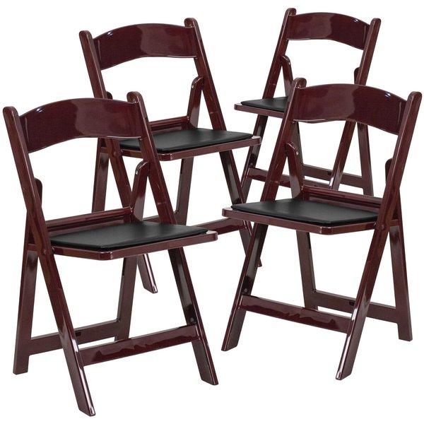 Mahogany Resin Folding Chair