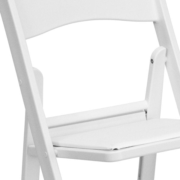 White Resin Folding Chair