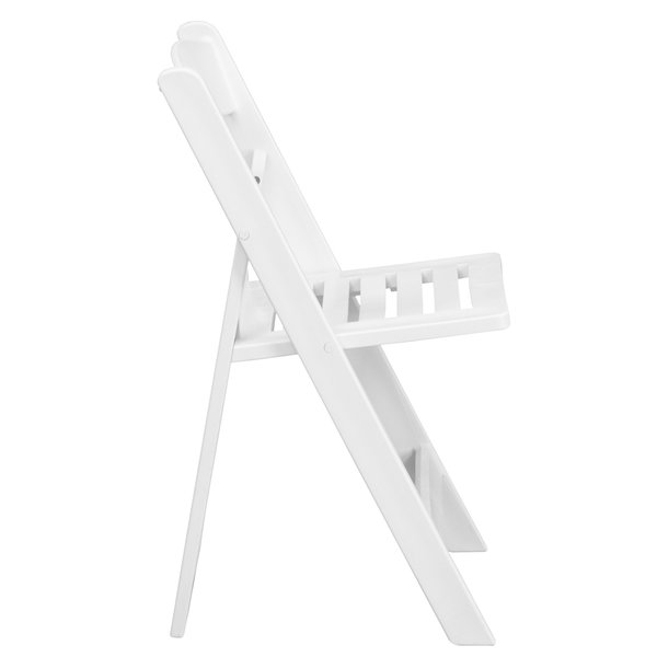 White Resin Folding Chair