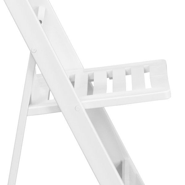 White Resin Folding Chair