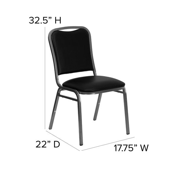 Black Vinyl Banquet Chair