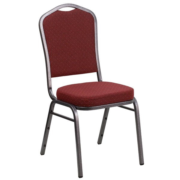 Burgundy Fabric Banquet Chair