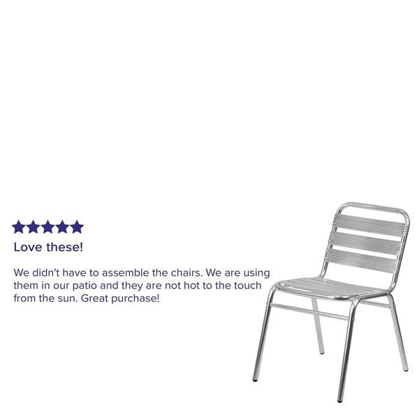4 Pack Commercial Aluminum Restaurant Stack Chair