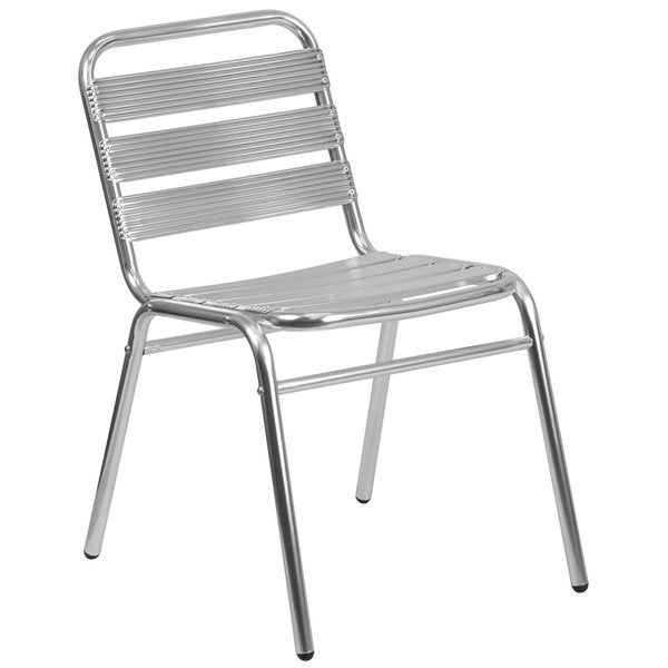 4 Pack Commercial Aluminum Restaurant Stack Chair
