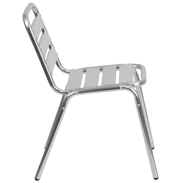 4 Pack Commercial Aluminum Restaurant Stack Chair