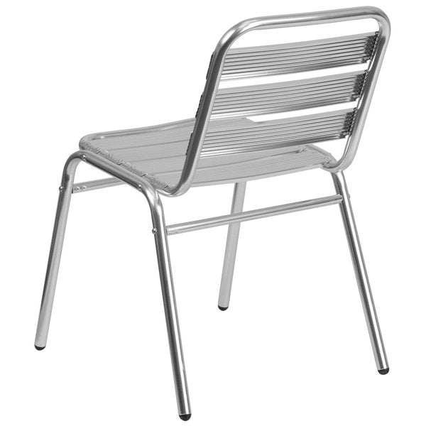 4 Pack Commercial Aluminum Restaurant Stack Chair