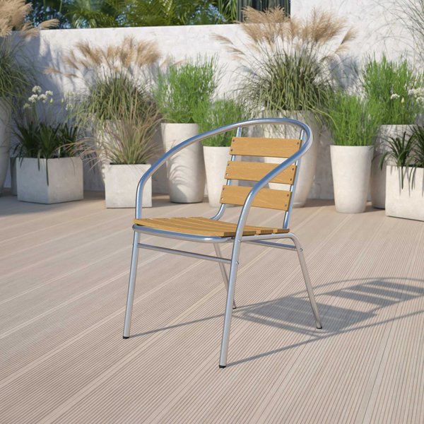4 Pack Commercial Aluminum Restaurant Stack Chair